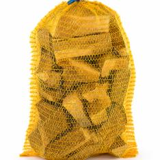 NOUVEAU. Bois d'allumage CH�NE, filet de 5 kg. Prise facile, longue inertie, bois sec.